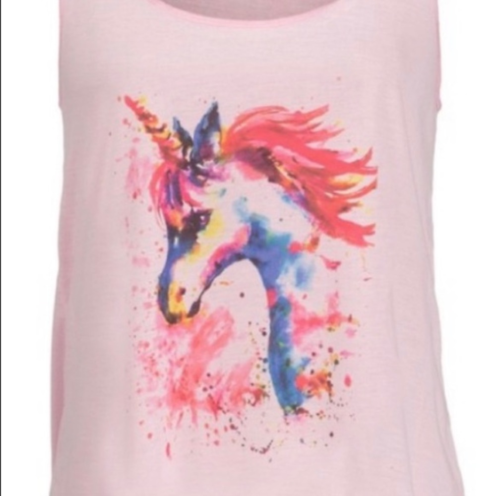 🦄 Pink Unicorn Racerback Tank 🦄 - Picture 2 of 2
